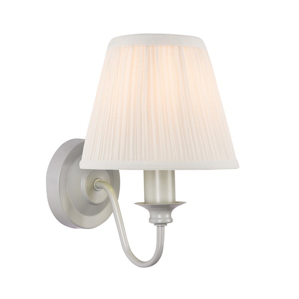 (image for) Laura Ashley Ellis Wall Light Grey With Shade